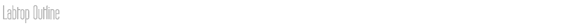 Labtop Labtop Outline.ttf font preview